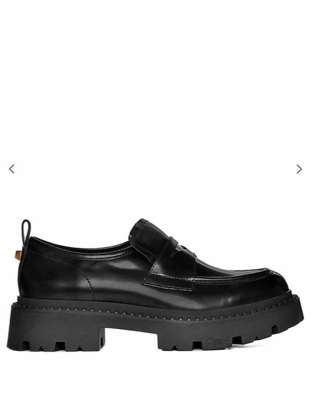 Ash Black Lug Sole Loafers Like New